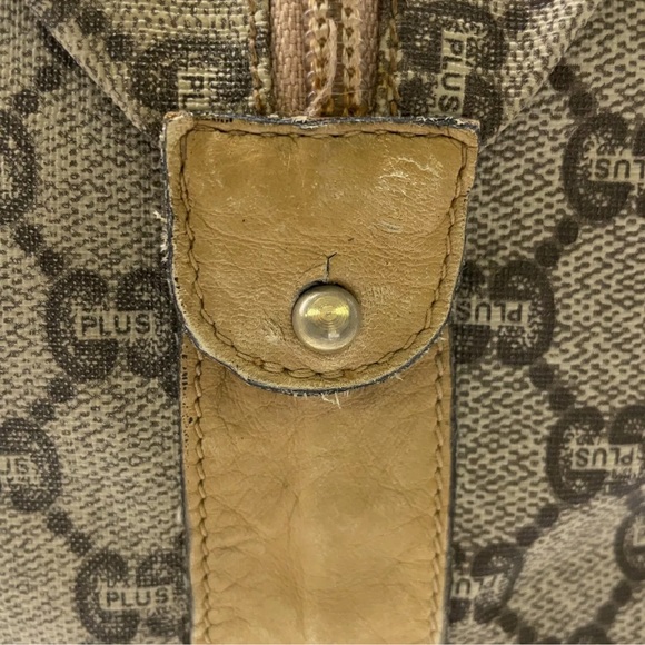 Authentic Gucci PLUS Large Tote Bag PVC Sherry Line GUCCI PLUS GUC - Picture 12 of 16